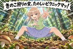 たのしいピクニックイラストの披露と画像生成検証のR18添付画像 1/1