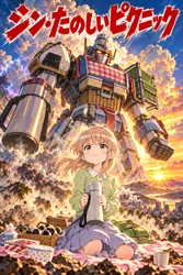 たのしいピクニックイラストの披露と画像生成検証のR18添付画像 1/1