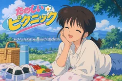 たのしいピクニックイラストの披露と画像生成検証のR18添付画像 1/2